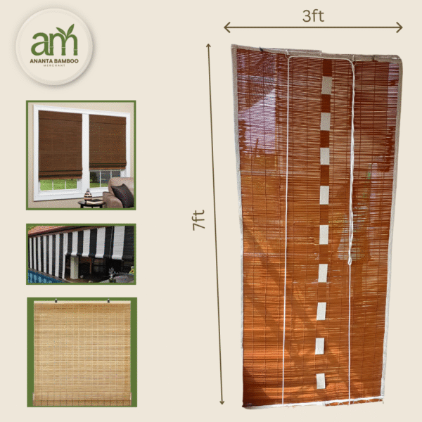Natural Bamboo Curtain/Blinds – Eco-Friendly Window Covering - Image 4