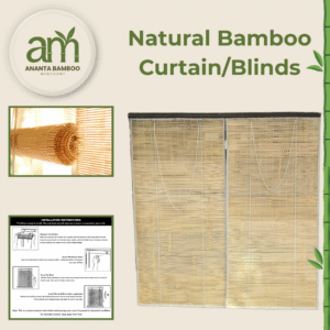 Natural Bamboo Curtain/Blinds – Eco-Friendly Window Covering