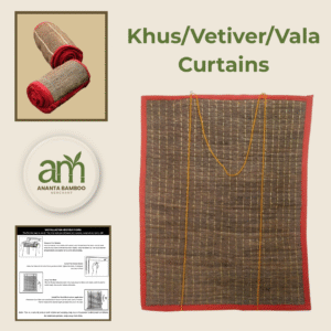 Vetiver Aromatic Khus Cooling Curtains for Windows, Doors, and Balcony