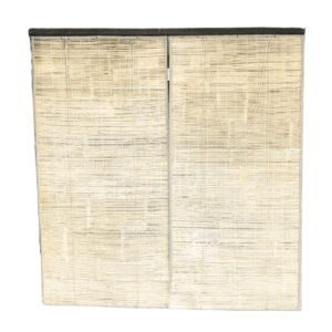 Bamboo Roll-Up Blinds – Natural Shade - Pearl Beige, 4 ft x 7 ft