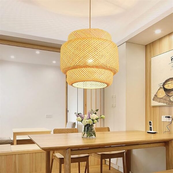 Handmade Bamboo Chandelier Lamp Shade – Ananta Bamboo Merchant - Image 2