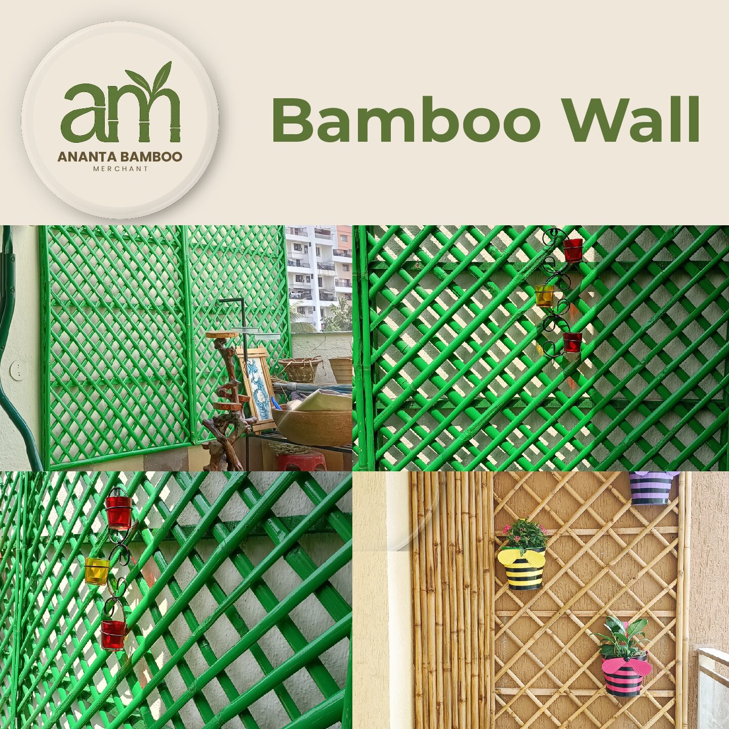 Custom Bamboo Wall Installation – Eco Friendly Handmade Bamboo Panels